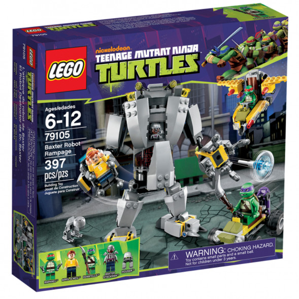 Конструктор LEGO Teenage Mutant Ninja Turtle 79105 Нападение робота Бакстера в Хабаровске