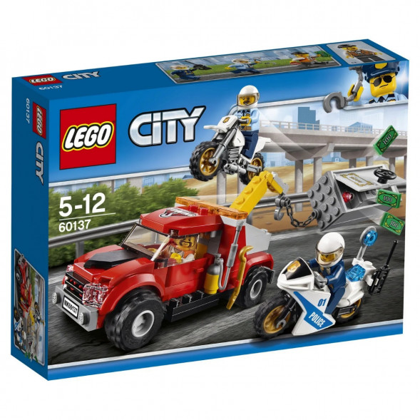 Конструктор LEGO City Police 60137 Побег на буксировщике в Хабаровске