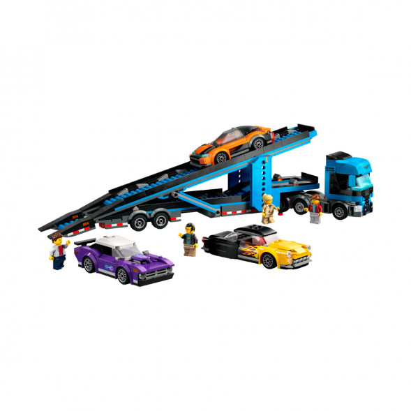 Конструктор LEGO City 60408 Грузовик-автовоз со спортивными автомобилями в Хабаровске