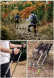 Треккинговая палка Naturehike 135 см, 1шт., серый/зеленый в Хабаровске
