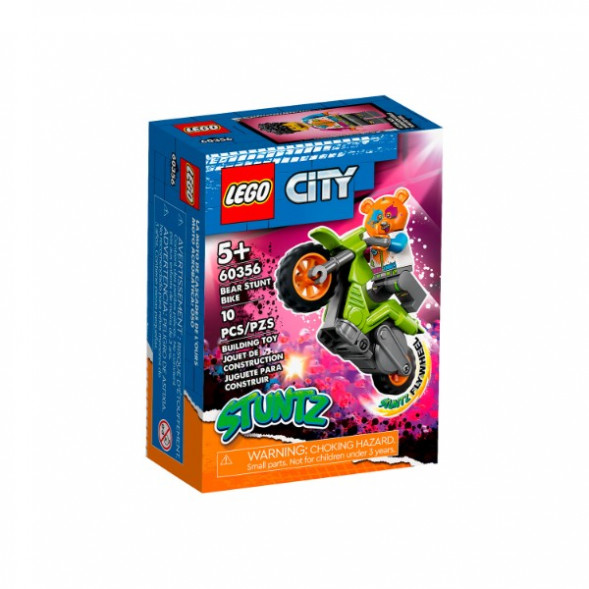 Конструктор LEGO City 60356 Трюковый мотоцикл медведя в Хабаровске