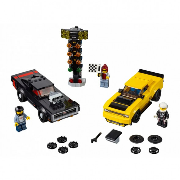 Конструктор LEGO Speed Champions 75893 2018 Dodge Challenger SRT Demon и 1970 Dodge Charger R/T в Хабаровске