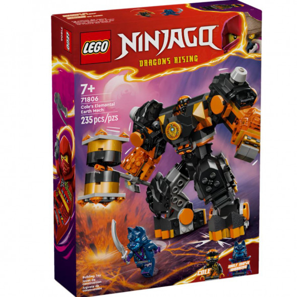 Конструктор LEGO Ninjago 71806 Элементальный земной робот Коула в Хабаровске