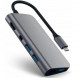 USB-концентратор Satechi Aluminum Type-C Multimedia Adapter (ST-TCMM8PA), разъемов: 4, space gray в Хабаровске