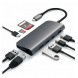 USB-концентратор Satechi Aluminum Type-C Multimedia Adapter (ST-TCMM8PA), разъемов: 4, space gray в Хабаровске