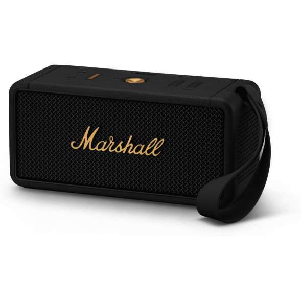 Портативная акустика Marshall Middleton, 60 Вт, черный и латунный в Хабаровске