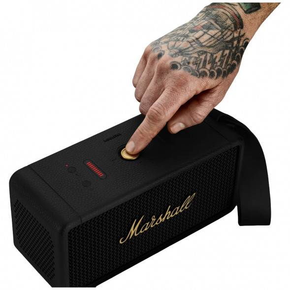 Портативная акустика Marshall Middleton, 60 Вт, черный и латунный в Хабаровске