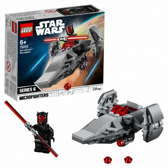 Конструктор LEGO Star Wars 75224 Микрофайтеры Корабль-лазутчик ситхов в Хабаровске