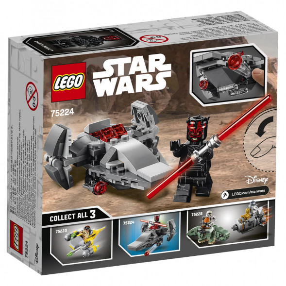 Конструктор LEGO Star Wars 75224 Микрофайтеры Корабль-лазутчик ситхов в Хабаровске