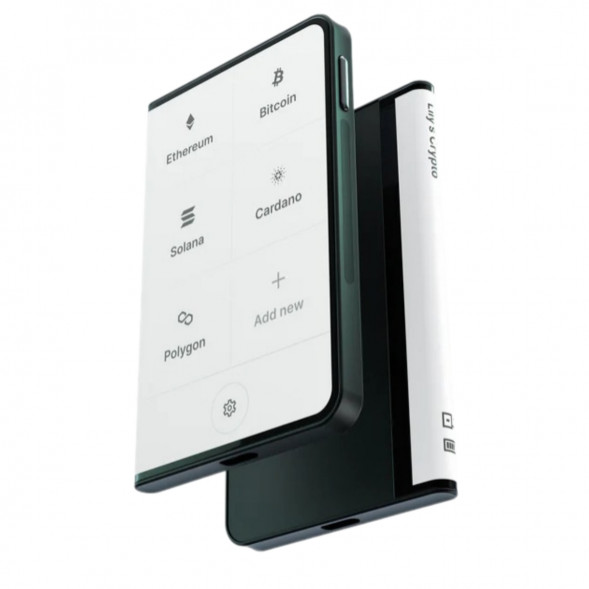 Аппаратный холодный криптокошелек Ledger Stax c чехлом Magnet Shell Black + Recovery Key в Хабаровске