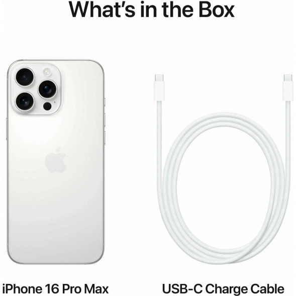Смартфон Apple iPhone 16 Pro Max (nano SIM+eSIM) 512ГБ, White Titanium в Хабаровске
