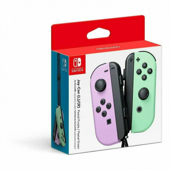Геймпад Nintendo Switch Joy-Con controllers Duo, пастельный пурпурный / пастельный зеленый в Хабаровске