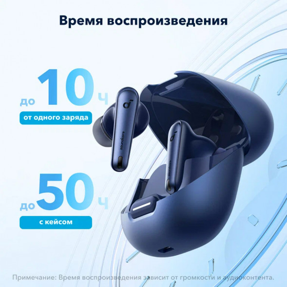 Беспроводные наушники Anker Soundcore Liberty 4 NC, Blue в Хабаровске