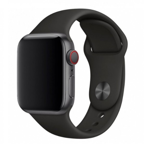 Ремешок для Apple Watch 44mm Black Sport Band (MTPL2ZM/A), черный в Хабаровске