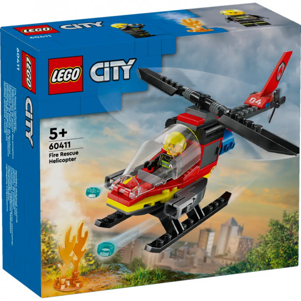 Конструктор LEGO City 60411 Пожарно-спасательный вертолет в Хабаровске