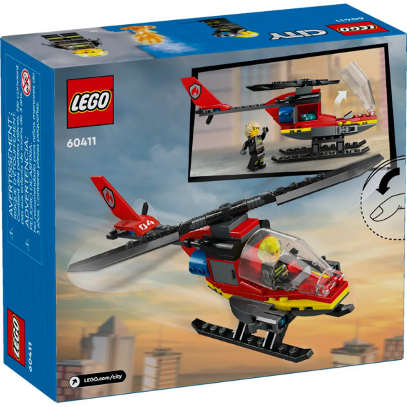 Конструктор LEGO City 60411 Пожарно-спасательный вертолет в Хабаровске