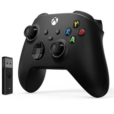 Беспроводной геймпад Microsoft Xbox черный, PC адаптер в Хабаровске