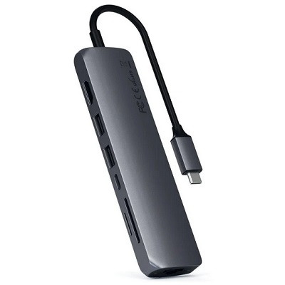 USB-концентратор Satechi SLIM MULTI-PORT (ST-UCSMA3), разъемов: 3, серый космос в Хабаровске