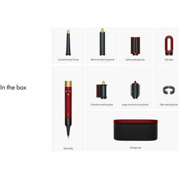 Стайлер Dyson Airwrap i.d. HS08 Straight+Wavy, Red Velvet/Gold (596927-01) в Хабаровске