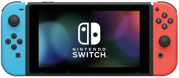 Игровая приставка Nintendo Switch rev.2 32 ГБ, красный/синий в Хабаровске
