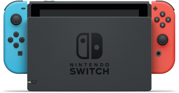 Игровая приставка Nintendo Switch rev.2 32 ГБ, красный/синий в Хабаровске