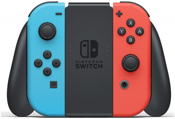 Игровая приставка Nintendo Switch rev.2 32 ГБ, красный/синий в Хабаровске
