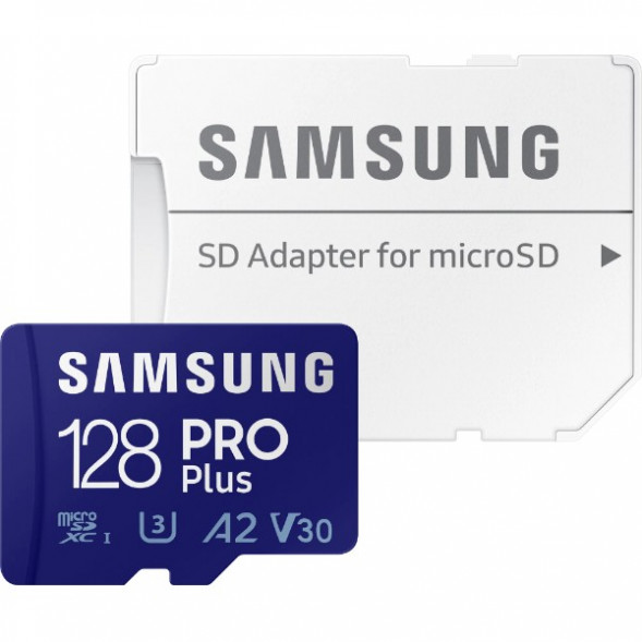 Карта памяти micro SDXC 128Gb Samsung PRO Plus U3 A2 V30 180/130MB/s (MB-MD128G-K) в Хабаровске