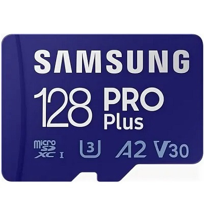 Карта памяти micro SDXC 128Gb Samsung PRO Plus U3 A2 V30 180/130MB/s (MB-MD128G-K) в Хабаровске