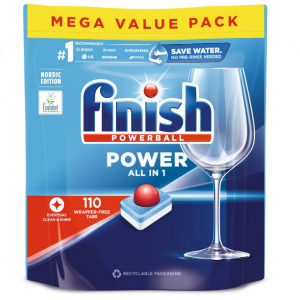 Таблетки для п/машины Finish Poweball Power All in 1, 110 шт. в Хабаровске