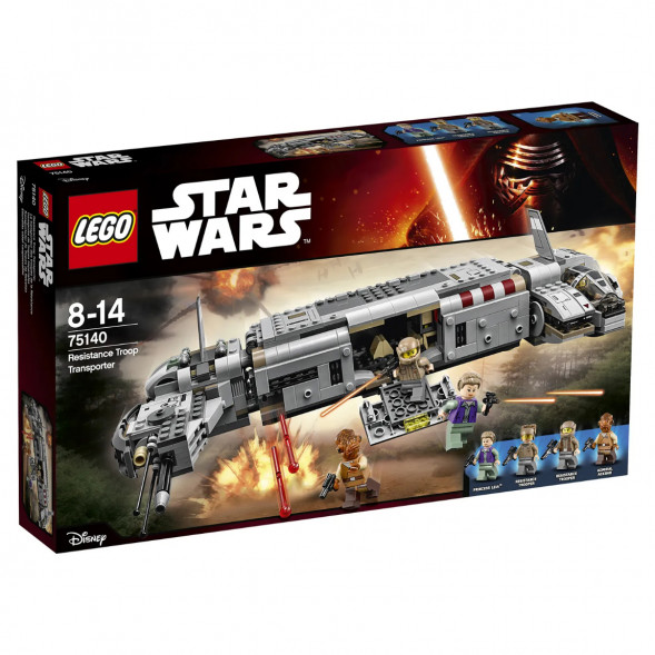Конструктор LEGO Star Wars 75140 Военный транспорт Сопротивления в Хабаровске