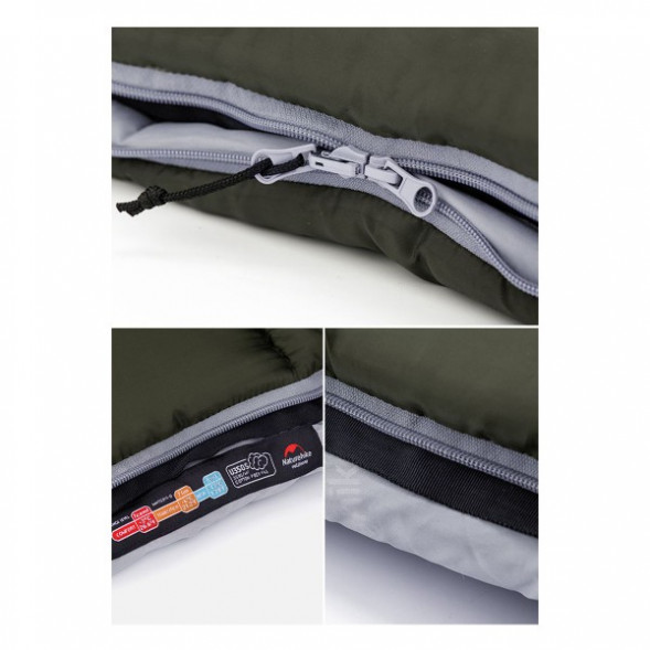 Спальный мешок Naturehike U350S (Левый), коричневый в Хабаровске