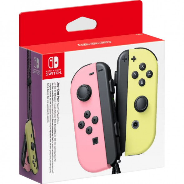 Геймпад Nintendo Switch Joy-Con controllers Duo, пастельный розовый / пастельный жёлтый в Хабаровске