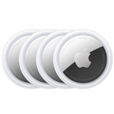 Трекер Apple AirTag белый/серебристый 4 шт. в Хабаровске