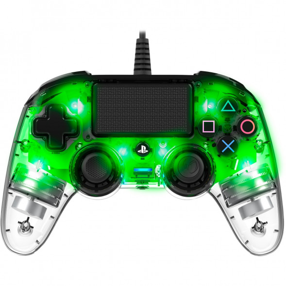 Геймпад проводной Nacon Illuminated Compact PS4, зеленый в Хабаровске