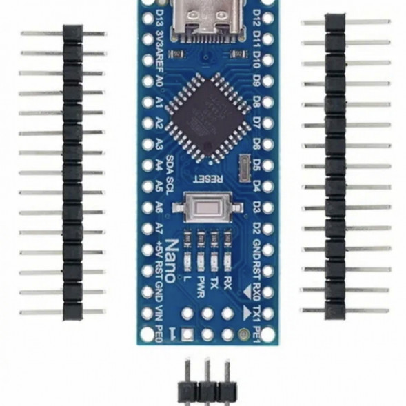 Микроконтроллер Arduino NANO TYPE-C V3.0 (совместимый) Atmega328 CH340 в Хабаровске