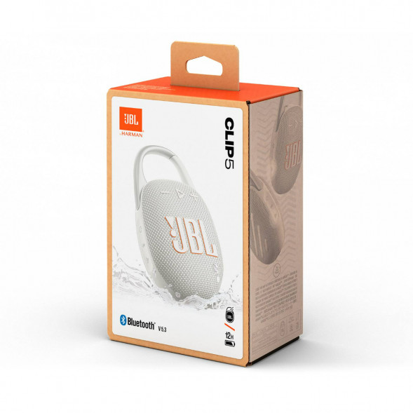 Портативная колонка JBL Clip 5, White в Хабаровске