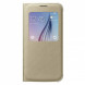 Чехол для Samsung Galaxy S6 S-View Cover (EF-CG920BFE), Gold в Хабаровске
