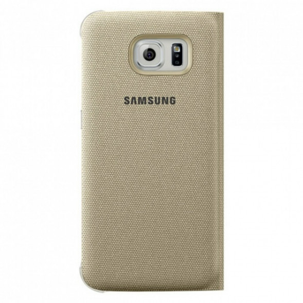 Чехол для Samsung Galaxy S6 S-View Cover (EF-CG920BFE), Gold в Хабаровске