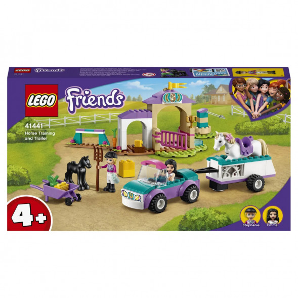 Конструктор LEGO Friends 41441 Тренировка лошади и прицеп для перевозки в Хабаровске