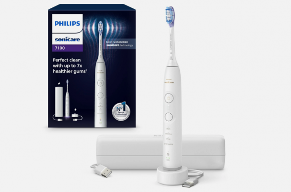 Электрическая зубная щетка Philips Sonicare Series 7100 HX7420/01 (белая) в Хабаровске