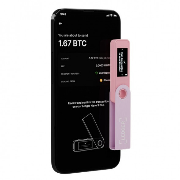Криптокошелек Ledger Nano S Plus 1 шт., Pastel Pink в Хабаровске