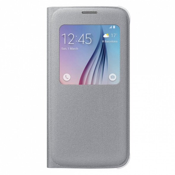 Чехол для Samsung Galaxy S6 S-View Cover (EF-CG920BSE), Silver в Хабаровске