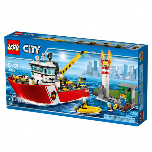 Конструктор LEGO City 60109 Пожарный катер в Хабаровске