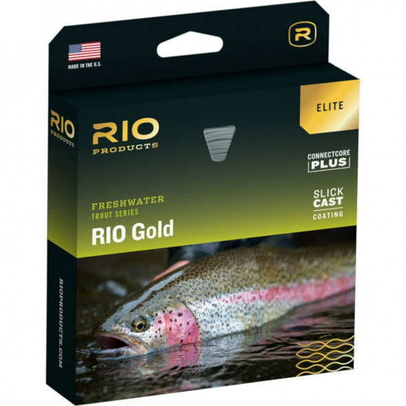 Леска RIO Elite Gold WF8F, Moss/Gold/Gray в Хабаровске