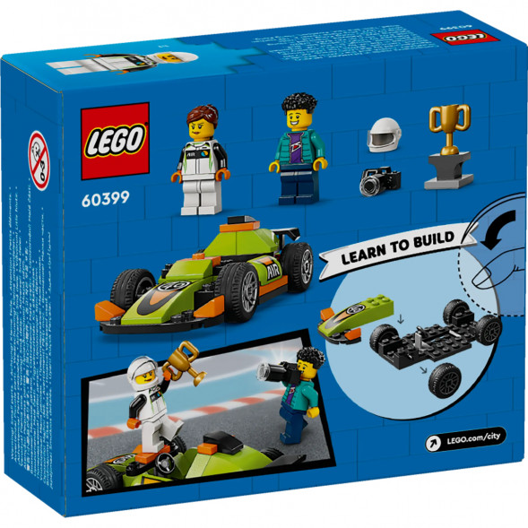 Конструктор LEGO City 60399 Зеленый Гоночный автомобиль в Хабаровске