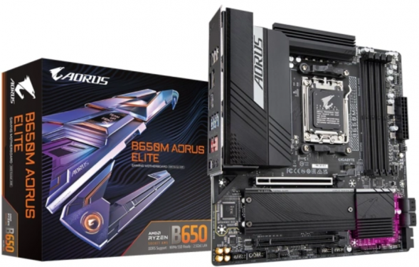 Материнская плата GIGABYTE B650M AORUS ELITE mATX в Хабаровске