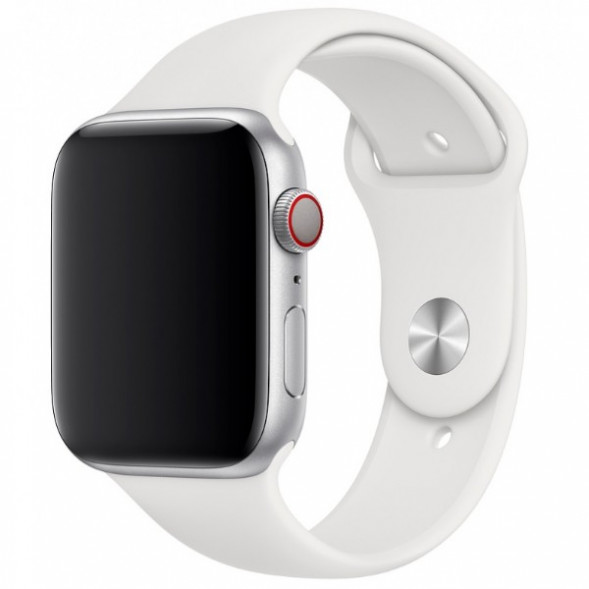 Ремешок для Apple Watch 40mm White Sport Band (MTP52ZM/A), белый в Хабаровске