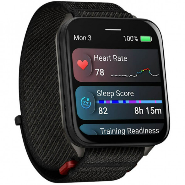 Умные часы Garmin Venu X1 Black с чёрным нейлоновым ремешком ComfortFit 010-02980-02 в Хабаровске