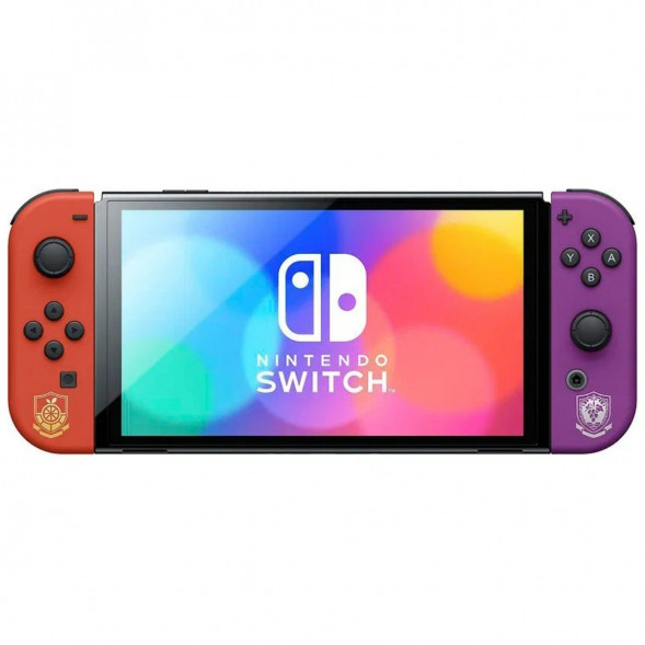 Игровая приставка Nintendo Switch OLED 64 ГБ, Pokemon Scarlet &amp;amp; Violet Edition в Хабаровске
