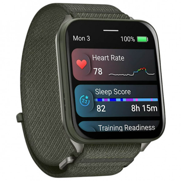 Умные часы Garmin Venu X1 Green с нейлоновым ремешком Moss ComfortFit 010-02980-03 в Хабаровске